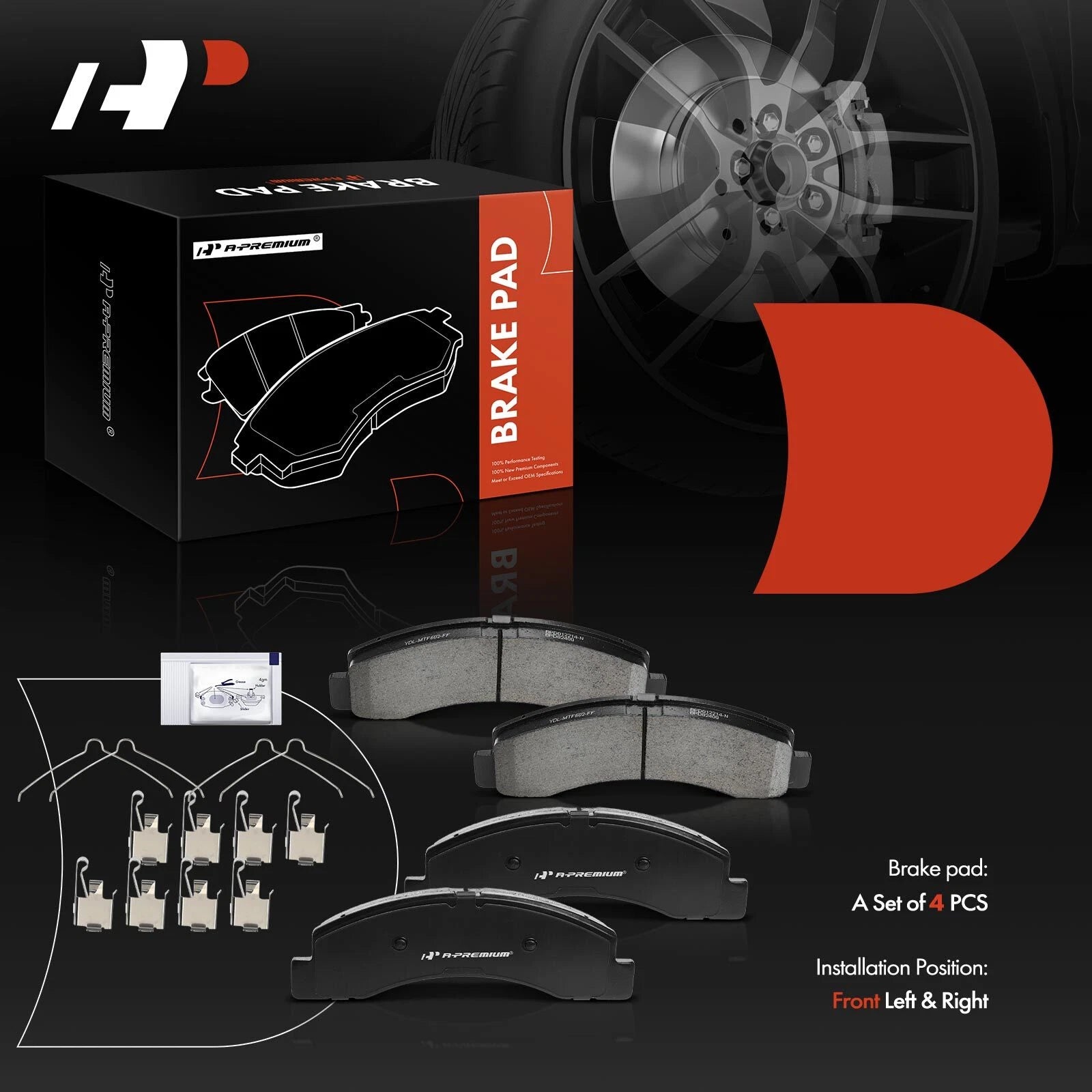 Front Disc Brake Rotors & Ceramic Pads for Ford F-250 Super Duty (2003–2004)