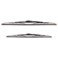 2X Valeo Traditional Titanium Front Windshield Wiper Blades for