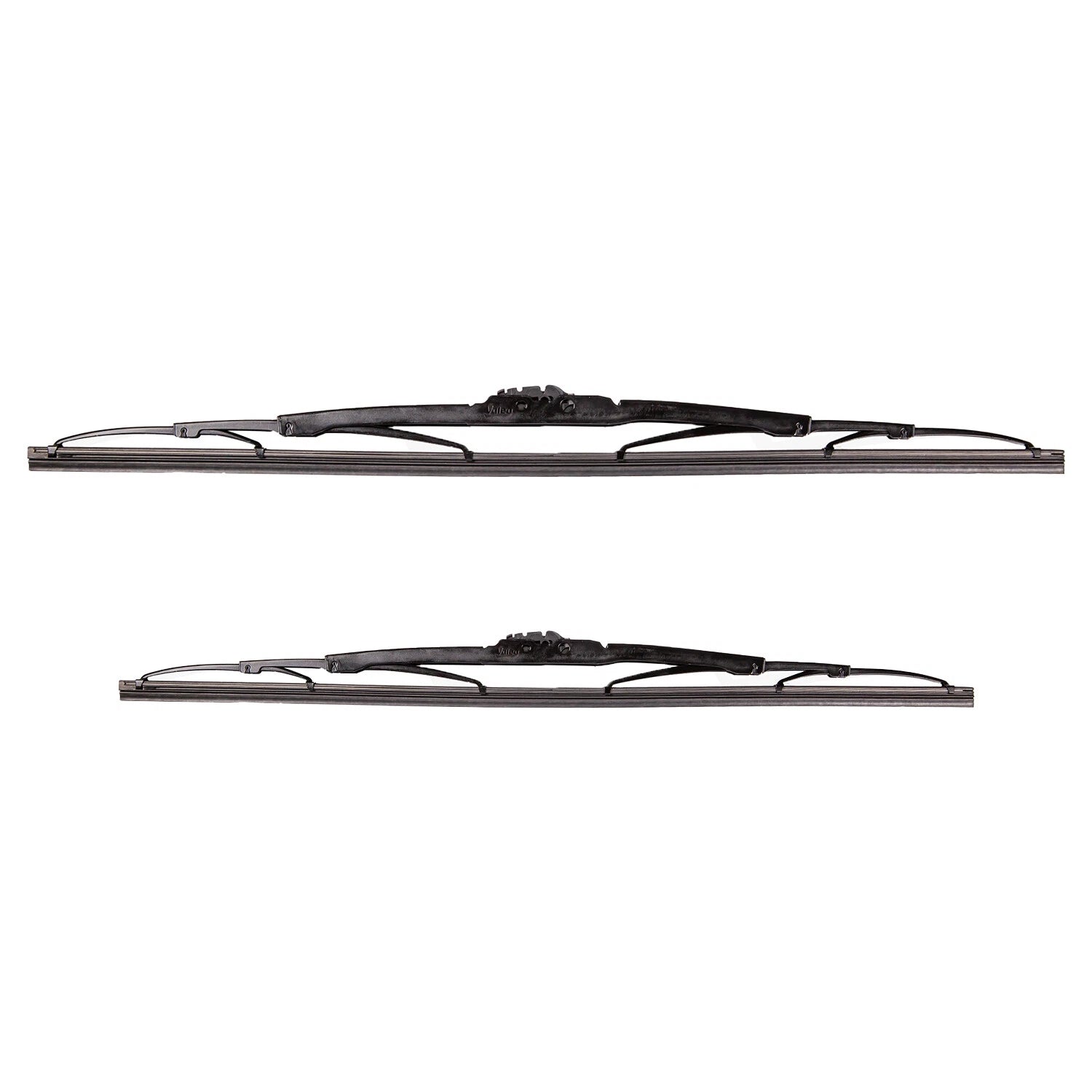 2X Valeo Traditional Titanium Front Windshield Wiper Blades for