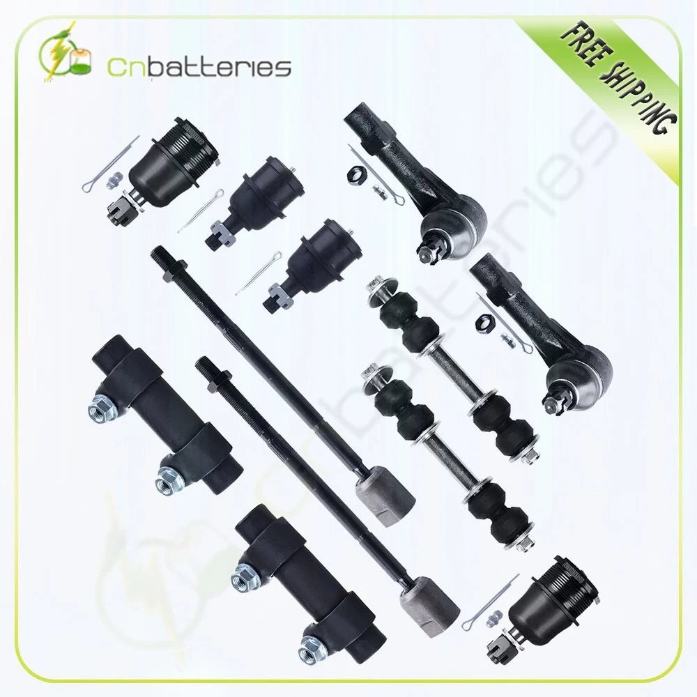 12pc Front Steering Parts & Tie Rod End for Dodge Dakota (1991–1996)