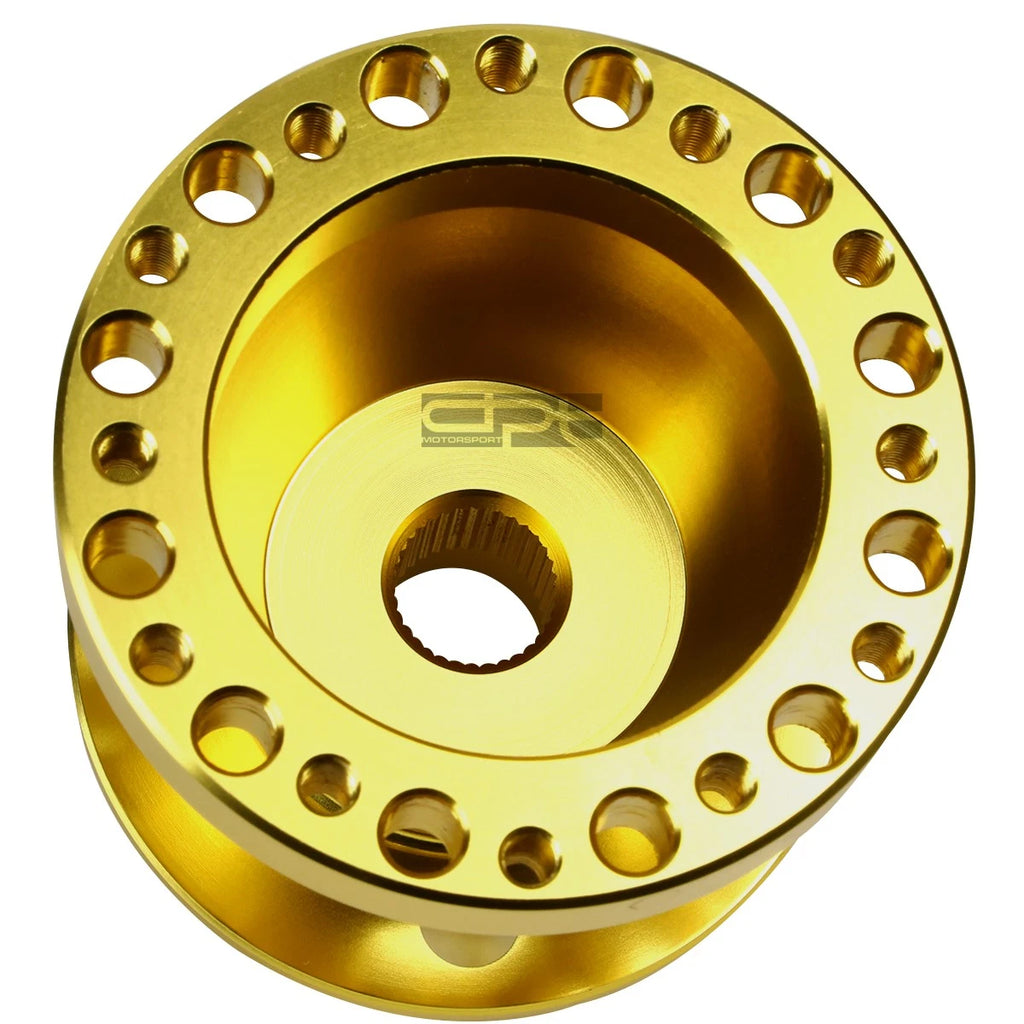 Gold Aluminum Steering Wheel 6-Hole Hub Adaptor for 240SX 300ZX Sentra Maxima