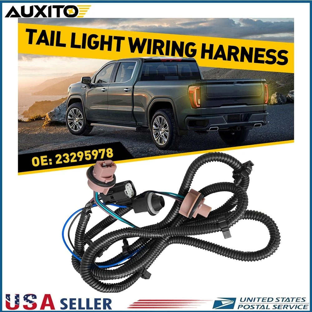 Driver Side Tail Lamp Wiring Harness for Chevy Silverado GMC Sierra 1500 (2016–2019)