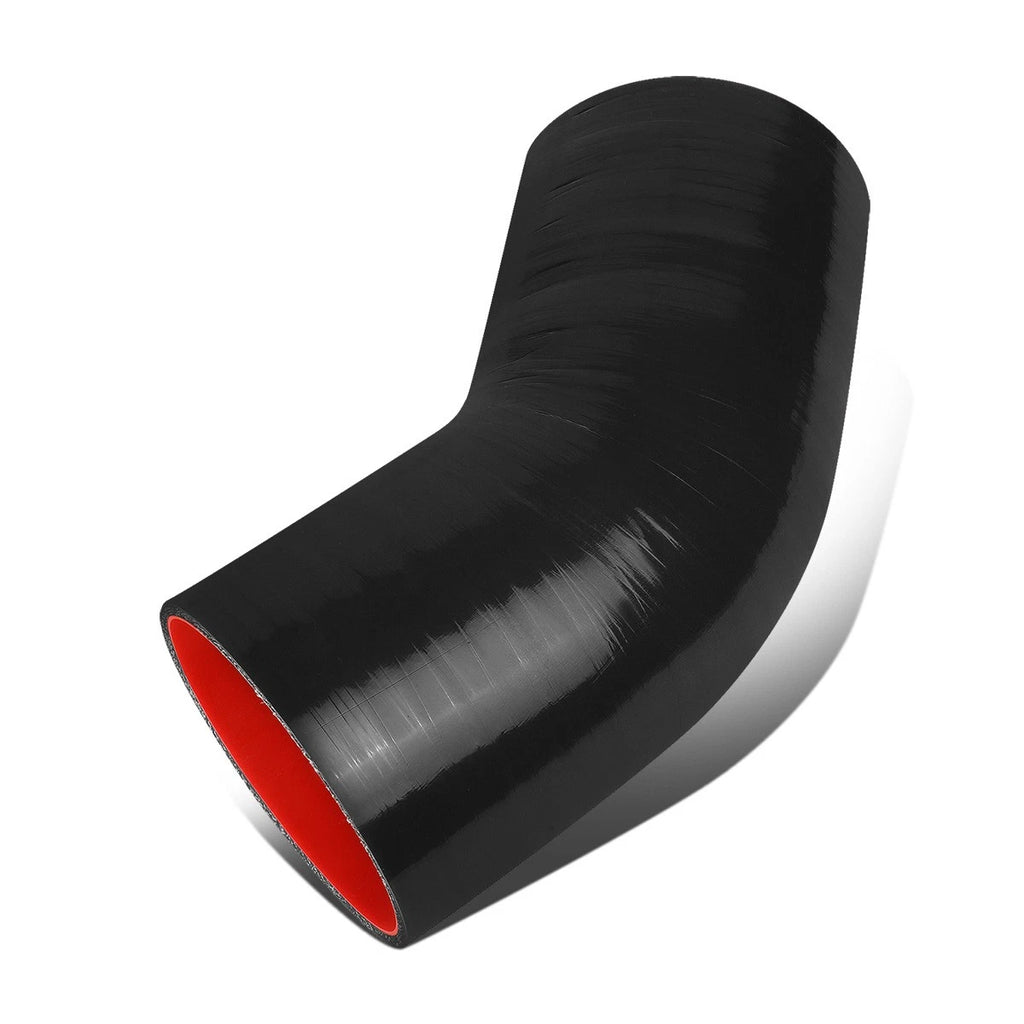 3" 200PSI 45 Degree Elbow Turbo Intercooler Intake Silicone Coupler Hose Black