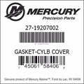 Water Cover Gasket for Mercury 6-15hp (27-19207002)