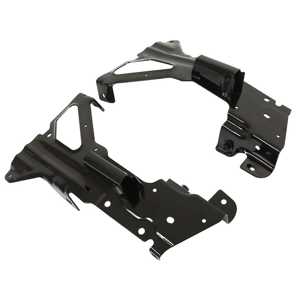 Set of 2 Black Front Bumper Inner Side Brackets for Chevrolet Silverado 1500 (2016–2018)