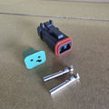 2 x Pins Wiring Harness Connector Plug Socket for Unknown Make Model