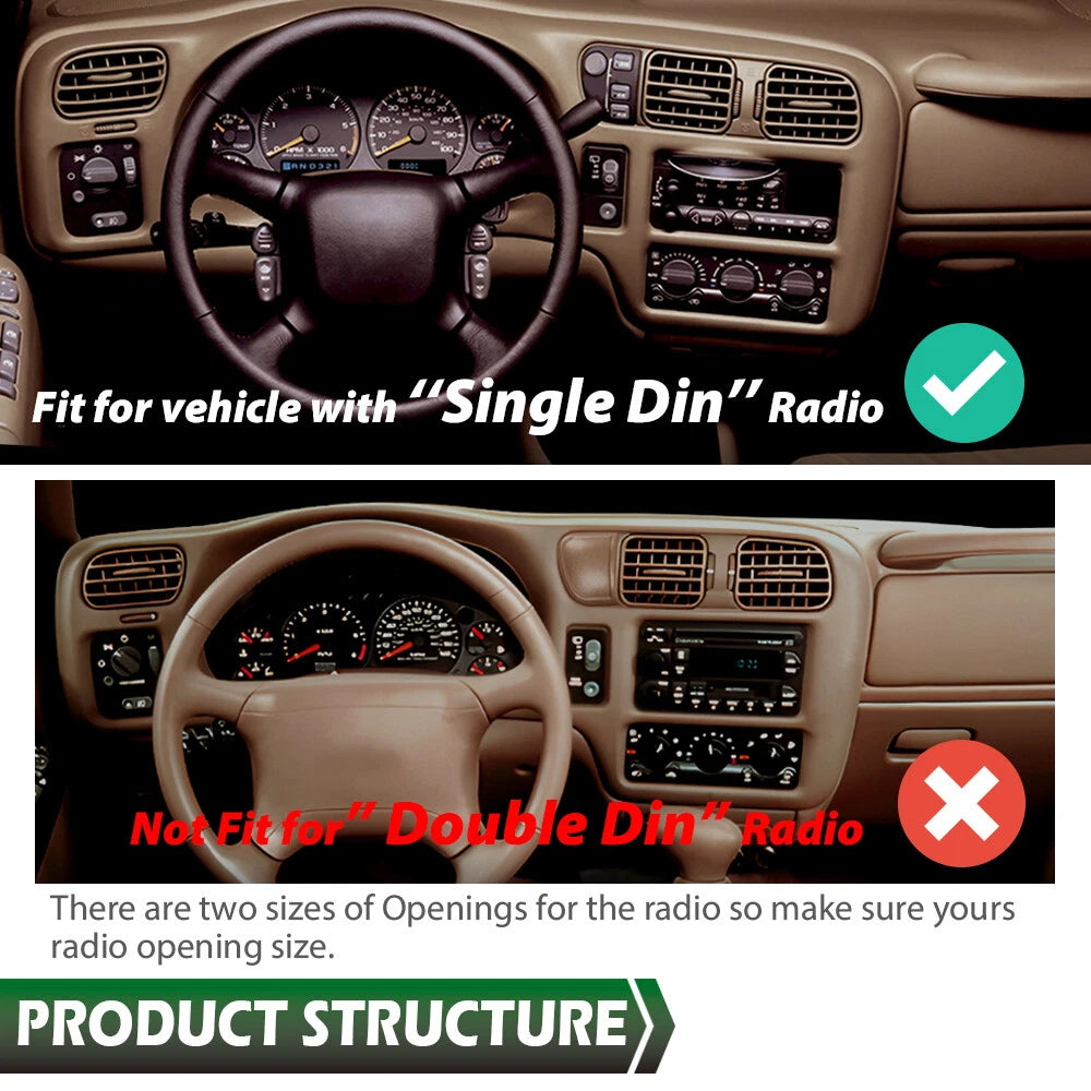 Dash Bezel Trim Cover for S10 Jimmy Sonoma Blazer (1998–2004) Beige
