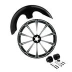 23" Front Wheel Rim Hub Single Disc Fender for Harley Touring (2008–2025)