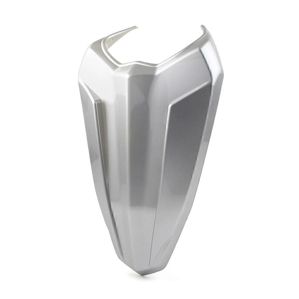Silver Rear Pillion Passenger Seat Cover Cowl for Yamaha YZF R15 (2017–2021)