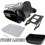 Trunk Mount Rack Backrest Pad Base Plate for Harley Street Glide (2014–2023)