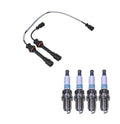 Denso 5mm Wire Set & 4 Iridium Spark Plugs Kit for Mazda 1.8 L4