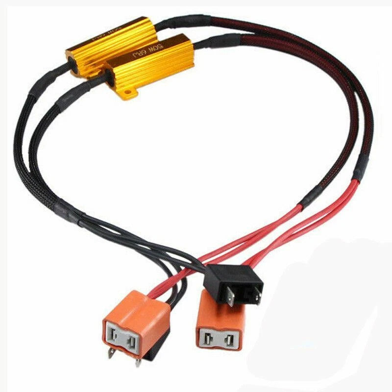 H7 LED Anti Flicker Error Free Canbus Headlight Adapter for Car (-)