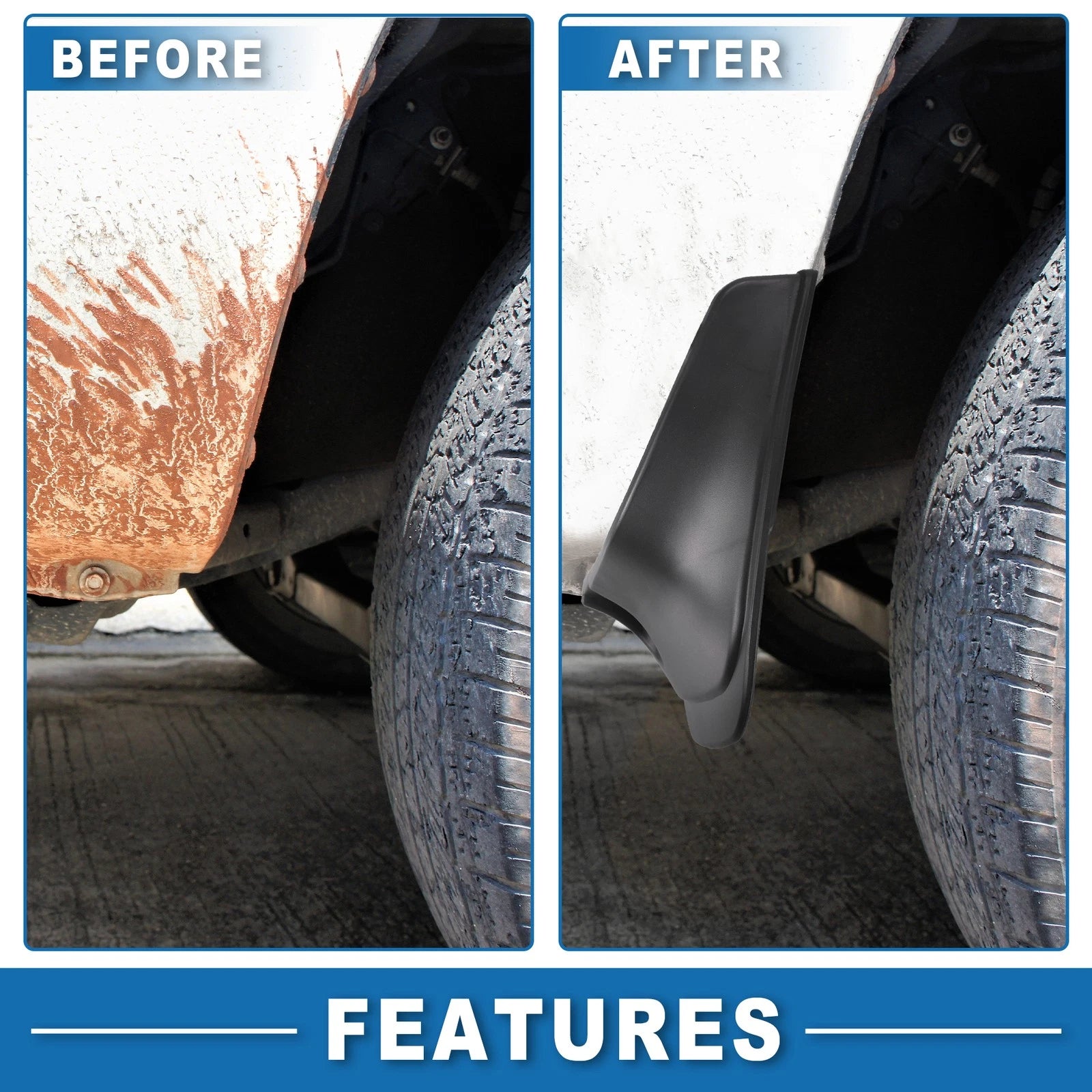 Mud Flap Splash Guard for Toyota Corolla Sedan (1998–2002)