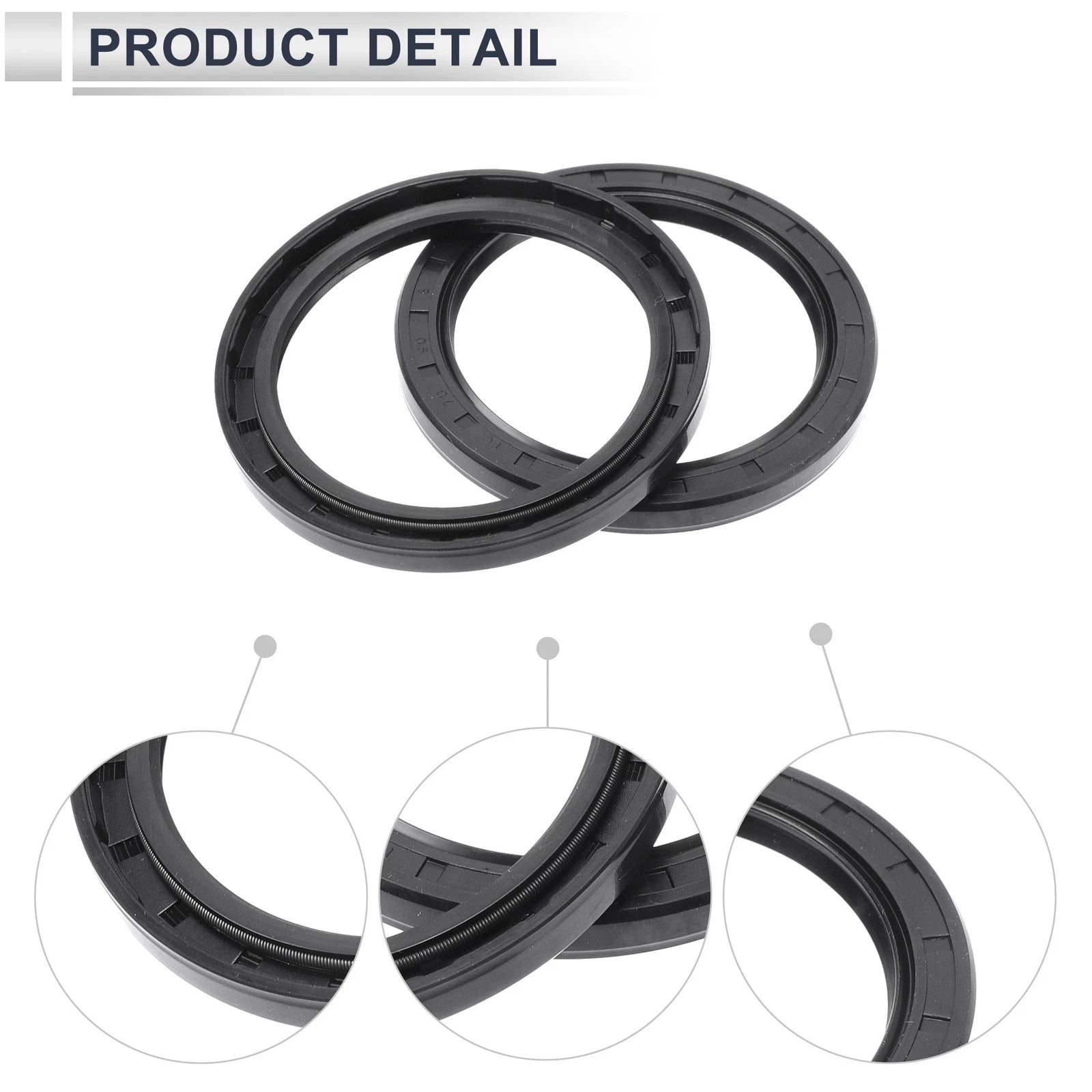 Set of 5 Oil Seal Rotary Shaft Seal for Various Models (70x90x8mm)
