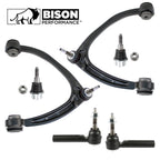 6pc Front Upper Control Arm Outer Tie Rod End Kit for Chevy GMC