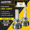 2X AUXITO H7 LED Headlight Bulb Kit for High Low Beam (6500K White)