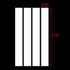 White Fender Side Hash Marks Vinyl Racing Double Stripes for Lexus (2013-2024)