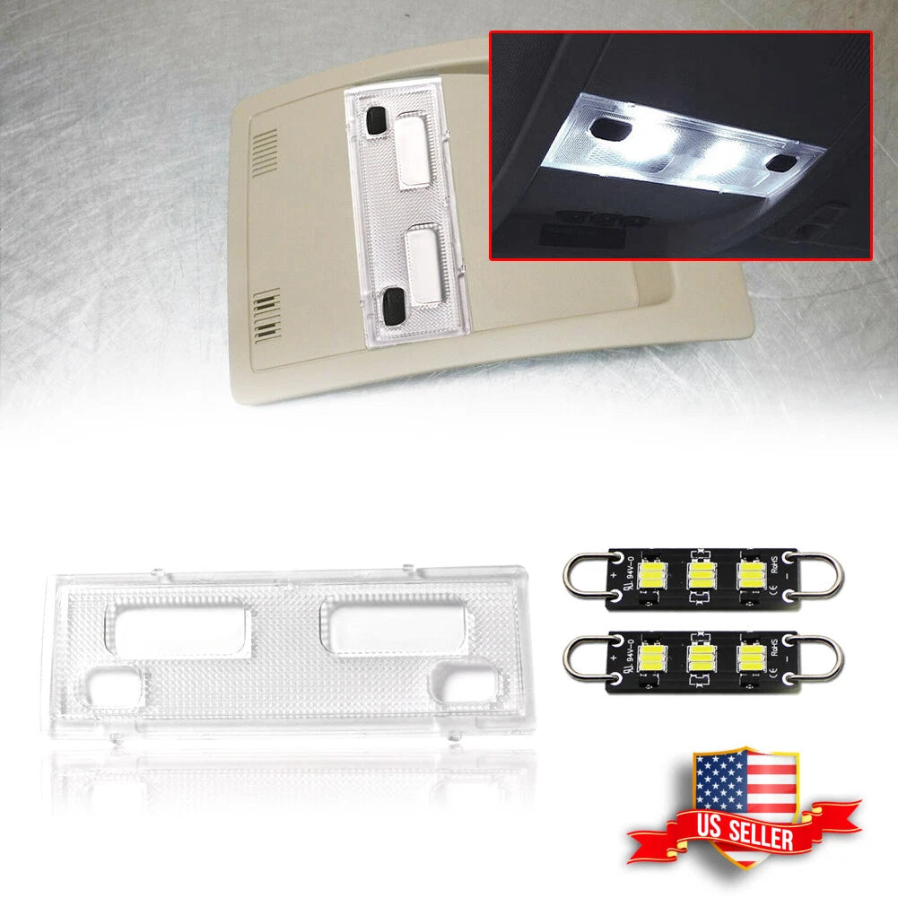 LED Overhead Console Dome Light Cover for Silverado Sierra Tahoe (2007–2014)