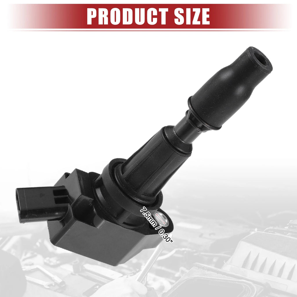 Set of 4 Ignition Coils for Kia Optima (2016–2020) No. 273002GGA0 Black