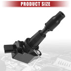 Set of 4 Ignition Coils for Kia Optima (2016–2020) No. 273002GGA0 Black