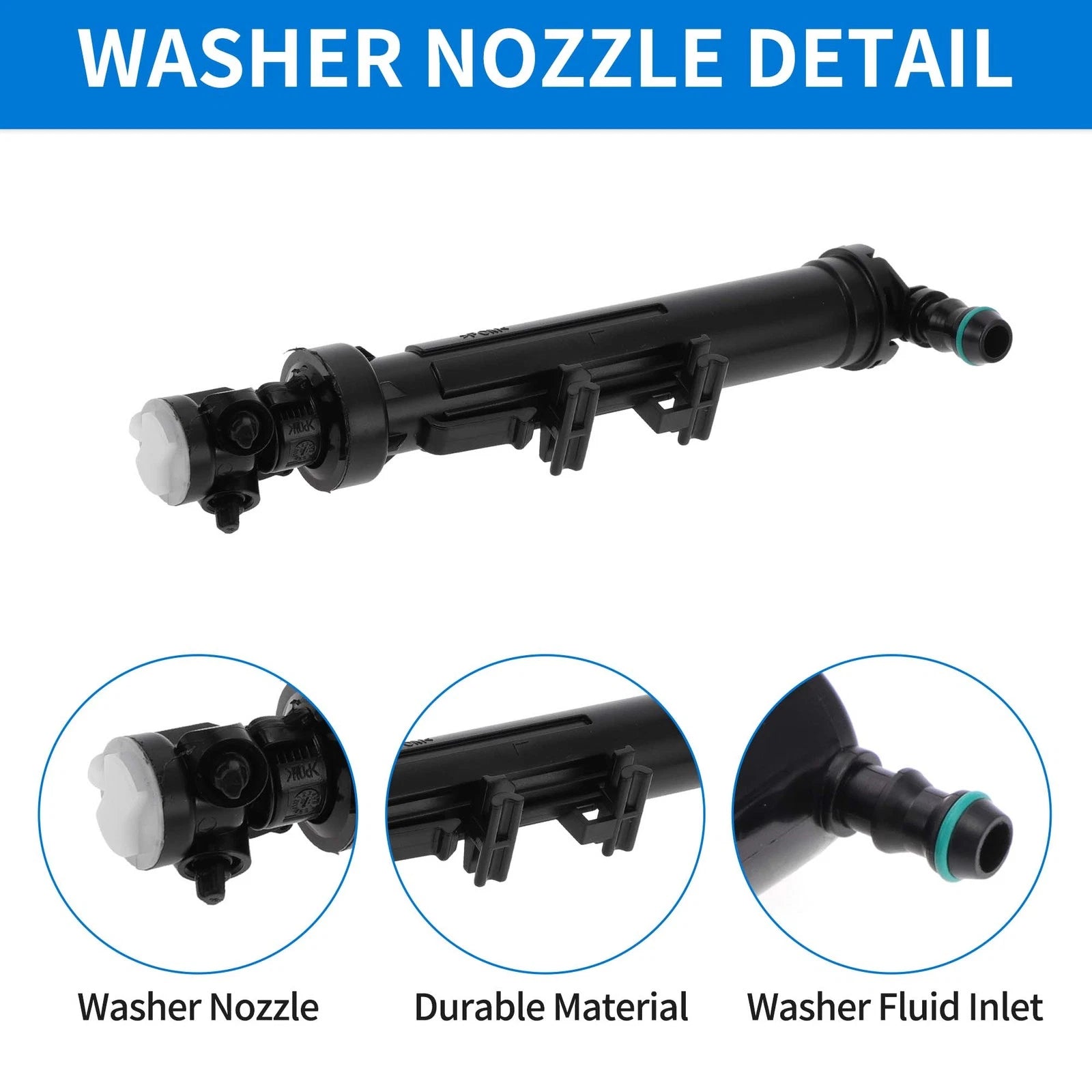 Front Driver Side Headlight Washer Nozzle for Mercedes-Benz ML350 (2012–2015) No. 1668601147