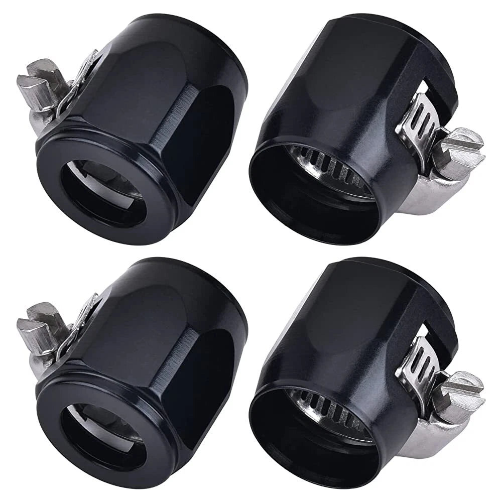 Set of 4 Rubber Hose Clamps for Fuel/Gas/Oil Hose