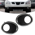 2 x Left+Right Fog Light Lamp Cover Bezel Trim for Nissan Qashqai (2014–2017)