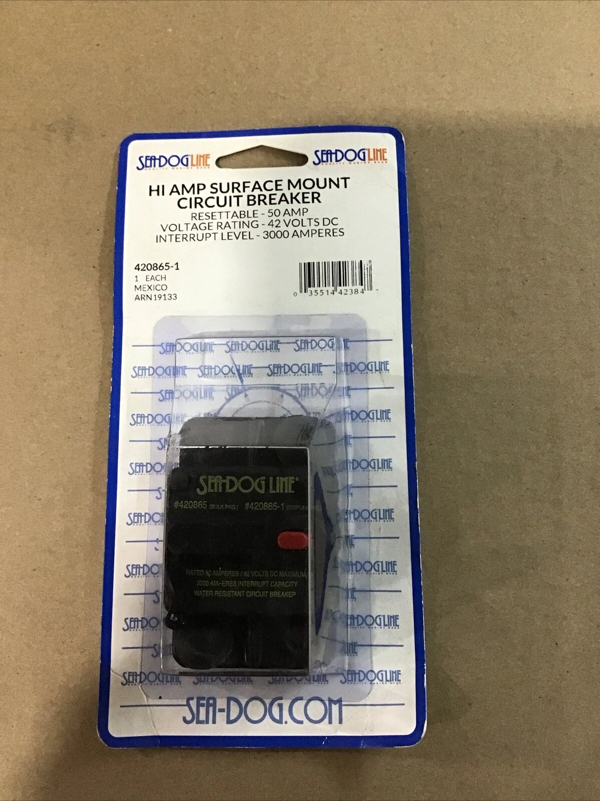 50A Surface Mount DC Breaker for Sea Dog (420865-1)