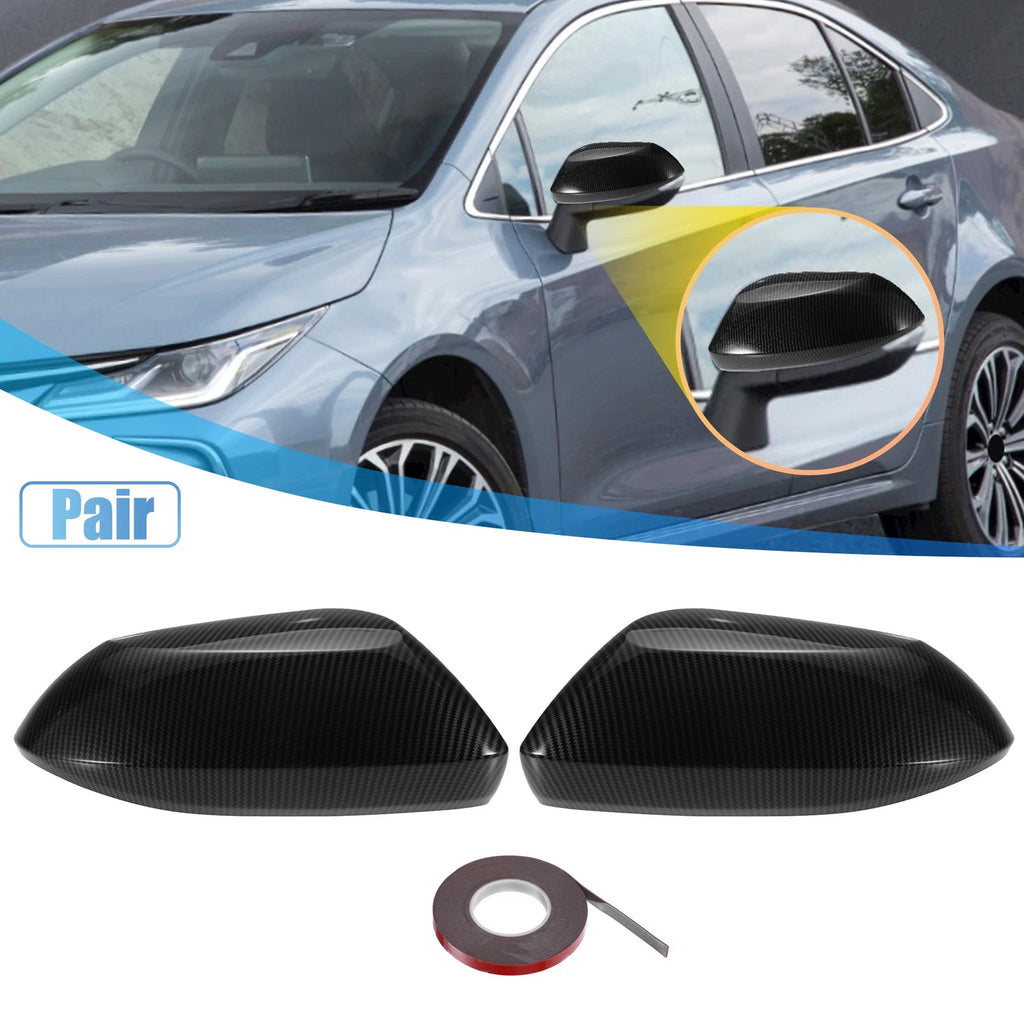 Carbon Fiber Door Rearview Mirror Cover Cap for Toyota Corolla (2020–2022)