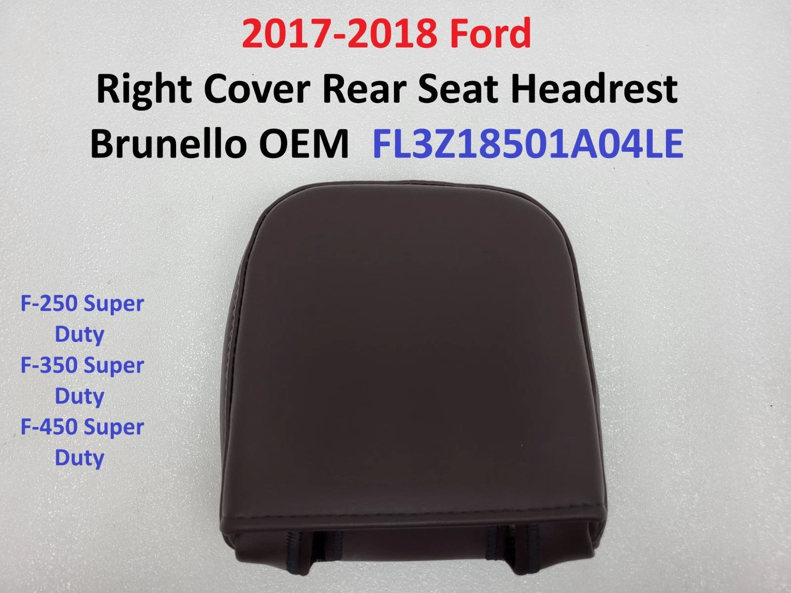 Right Cover Rear Seat Headrest for Ford (2017–2018) OEM FL3Z18501A04LE