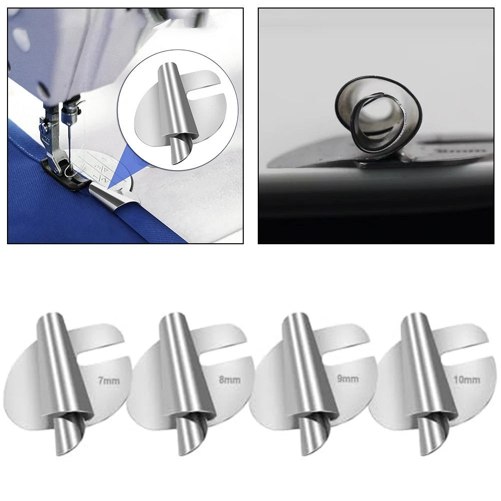 Spiral Hemming Machine Set of 4 Sizes (7-8-9-10mm) Easy Adjustments
