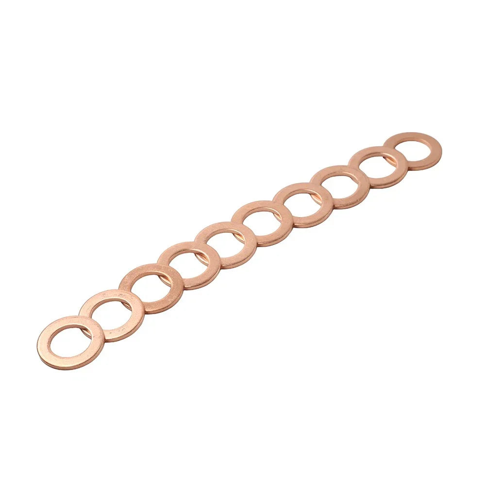 10 x M1 1.5 x 20 Copper Oil Drain Plug Gasket Seal Ring