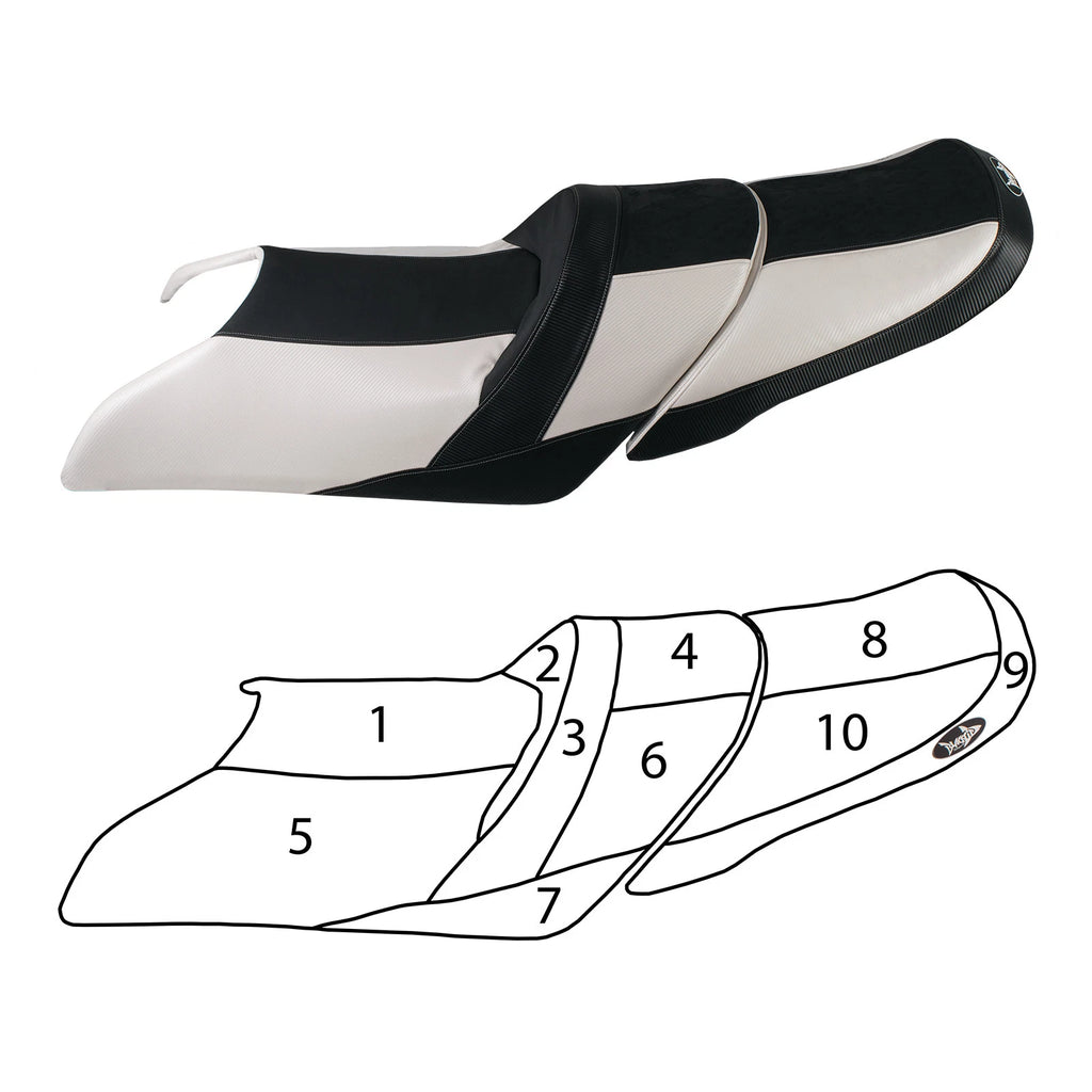 Custom Seat Cover for Yamaha VXR GP1800 (2015–2018) - White