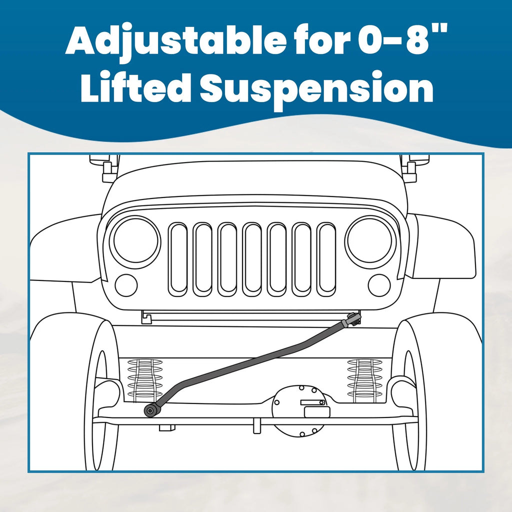 Adjustable Forged Track Bar for Ford F250 F350 (2005–2016) 0-8" Lift