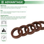 Set of 5 Oil Seal Rotary Shaft Seal FKM Rubber 22x28x6.7mm
