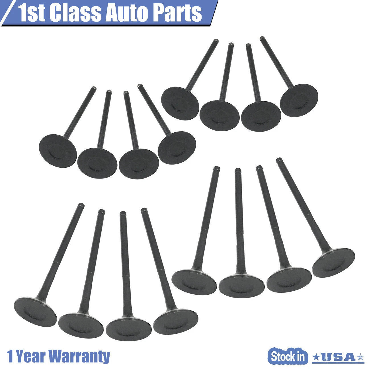 Intake Exhaust Valve Kit for Toyota Rav4 Camry Corolla Scion tC (2001–2015)