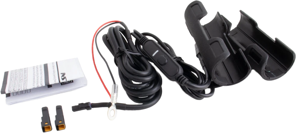 KOSO X Claws Heated Grips for Motorcycles (12V) Black