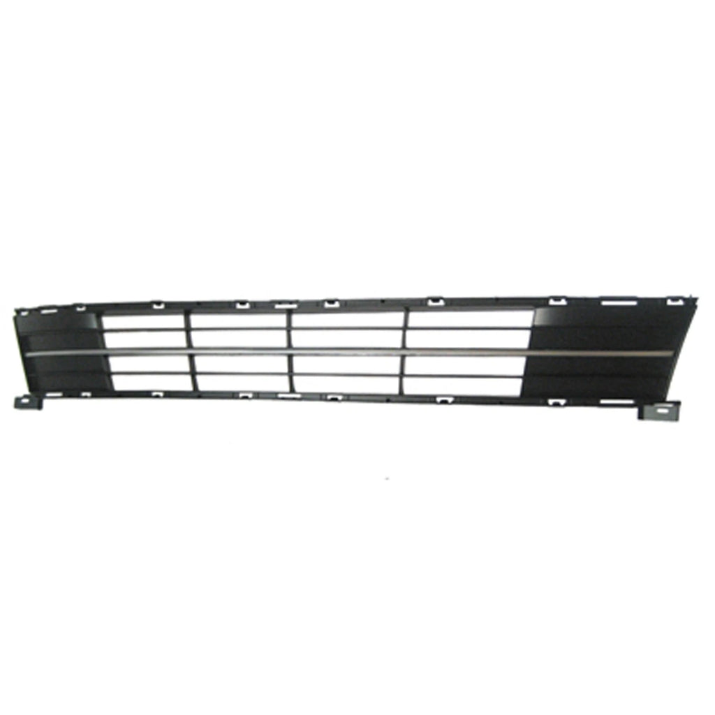 Replacement Silver Plastic Front Bumper Cover Grille w/Silver Molding