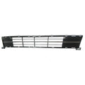 Replacement Silver Plastic Front Bumper Cover Grille w/Silver Molding