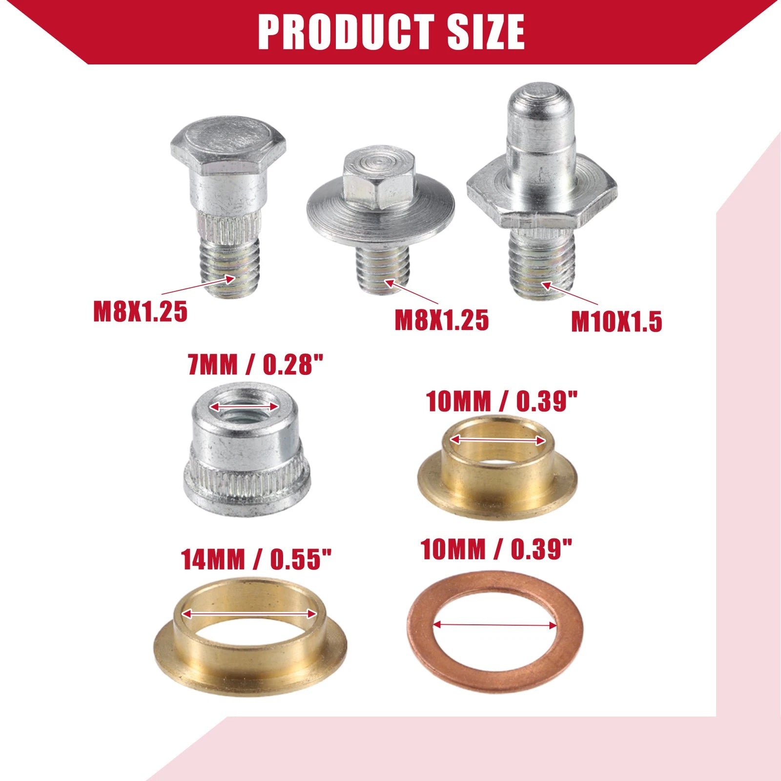 Set of 1 Front Door Hinge Pin and Bushing for Chevrolet Suburban (2014–2014)