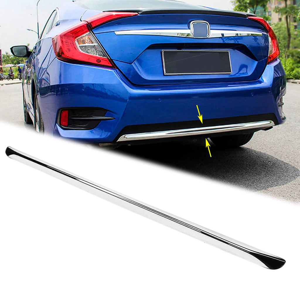 Rear Bumper Lip Moulding Stripe Trim for Honda Civic (2016–2018)