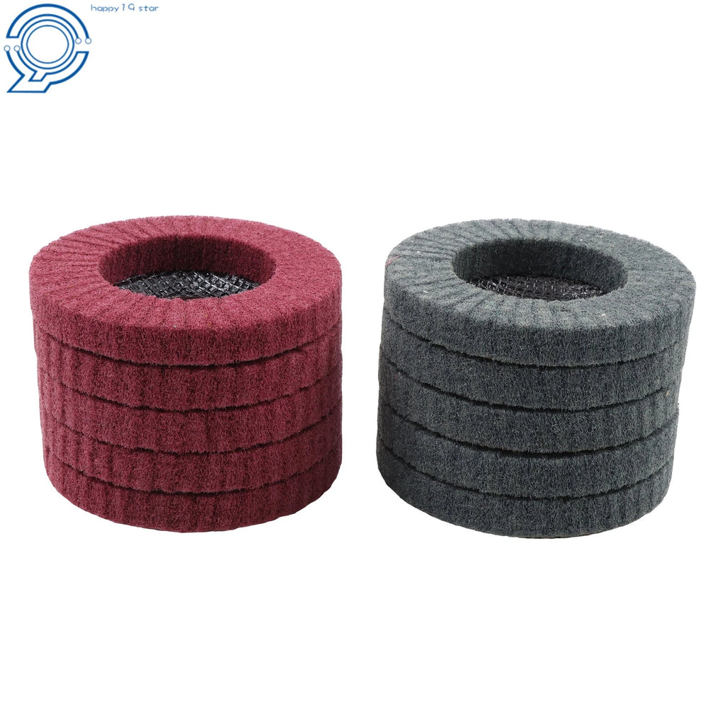 10 Pcs 4-1/2" Scour Flap Discs 320 & 600 Grit for Angle Grinder