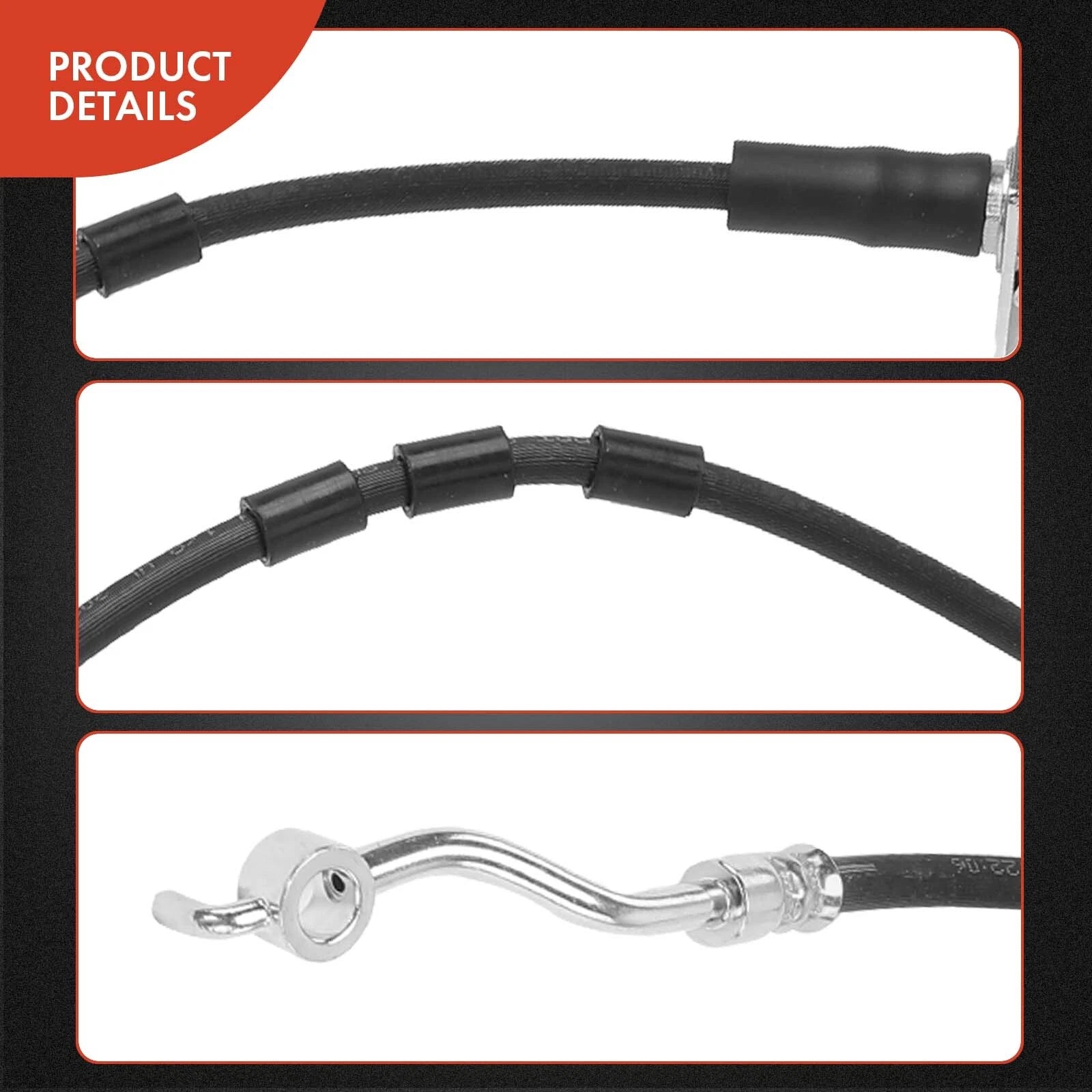 2X Front Brake Hydraulic Hose for Ford Ranger (2019–2023)
