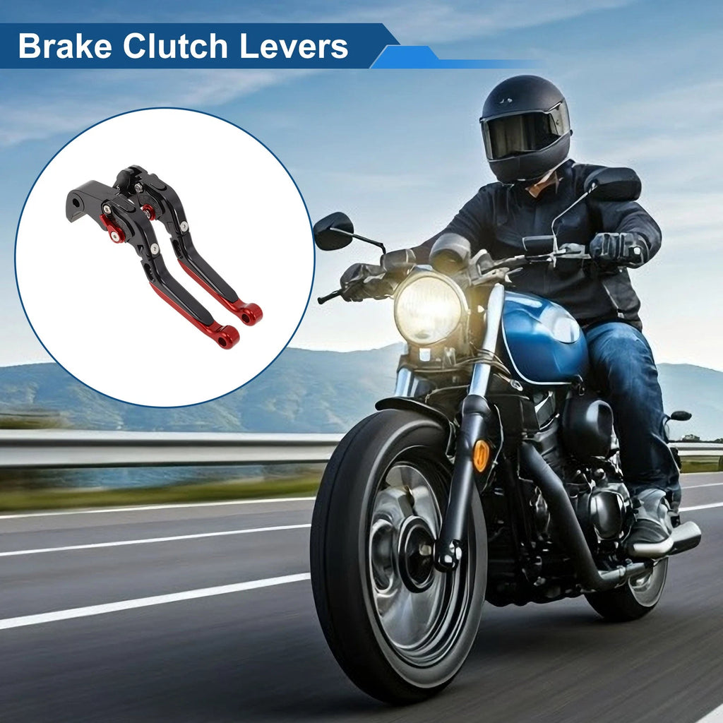 Brake Clutch Levers for Suzuki GSX-S1000/F/S/ABS (2015–2020) Black Red