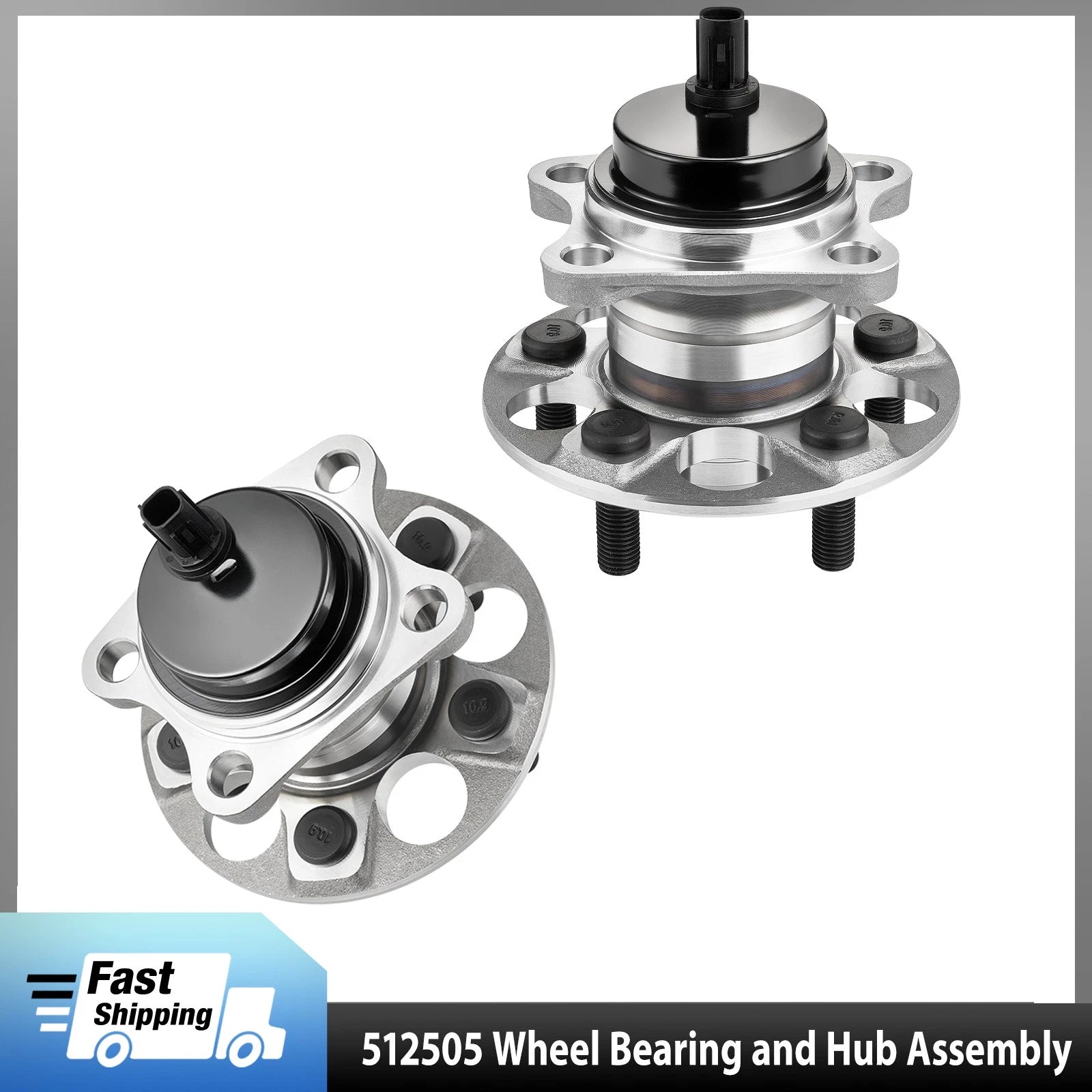 Rear Left and Right Wheel Bearings and Hubs for Toyota Prius Plug-In (2010–2015)