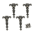 Set of 4 Zinc Alloy Antique T Hinges for Various Applications