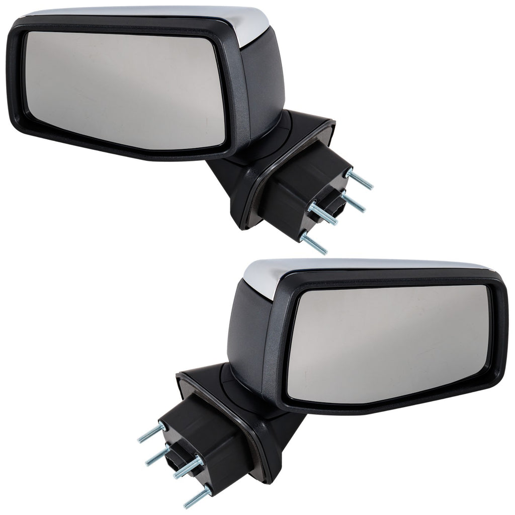 Set of 2 Chrome Mirrors for GMC Sierra 1500 (2019–2023) Power Heated Folding