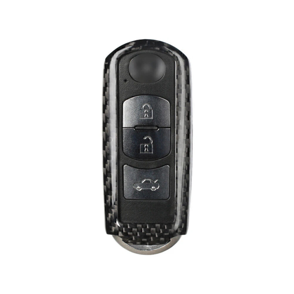Carbon Fiber Key Shell Cover for Mazda 2/3/5/6/CX3/CX5/CX7/CX9 (2003–2023)