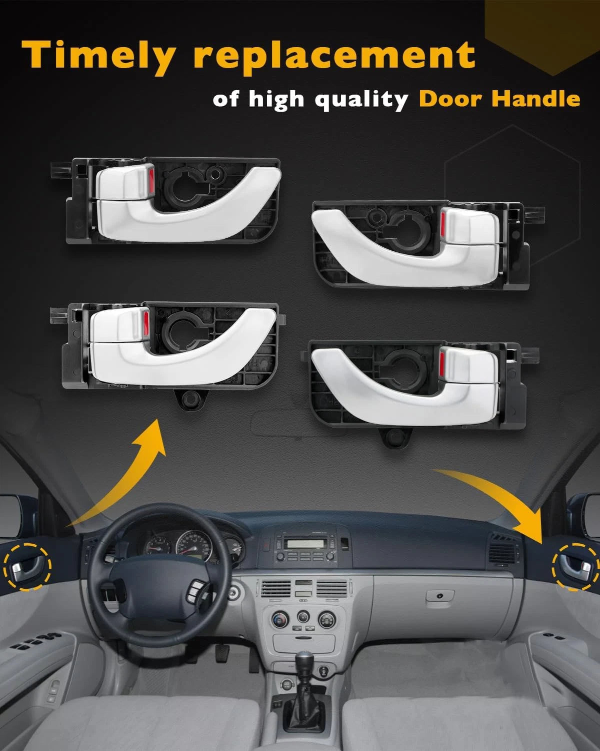 Interior Door Handle Kit for Hyundai Sonata (2005-2008)
