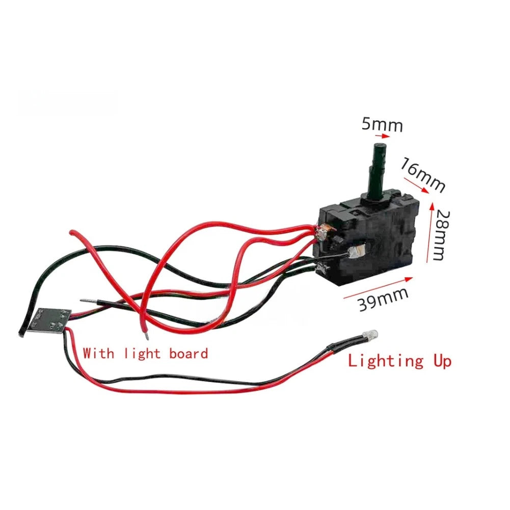 LED Ratchet Switch for 12V 24V Cordless Impact Wrench